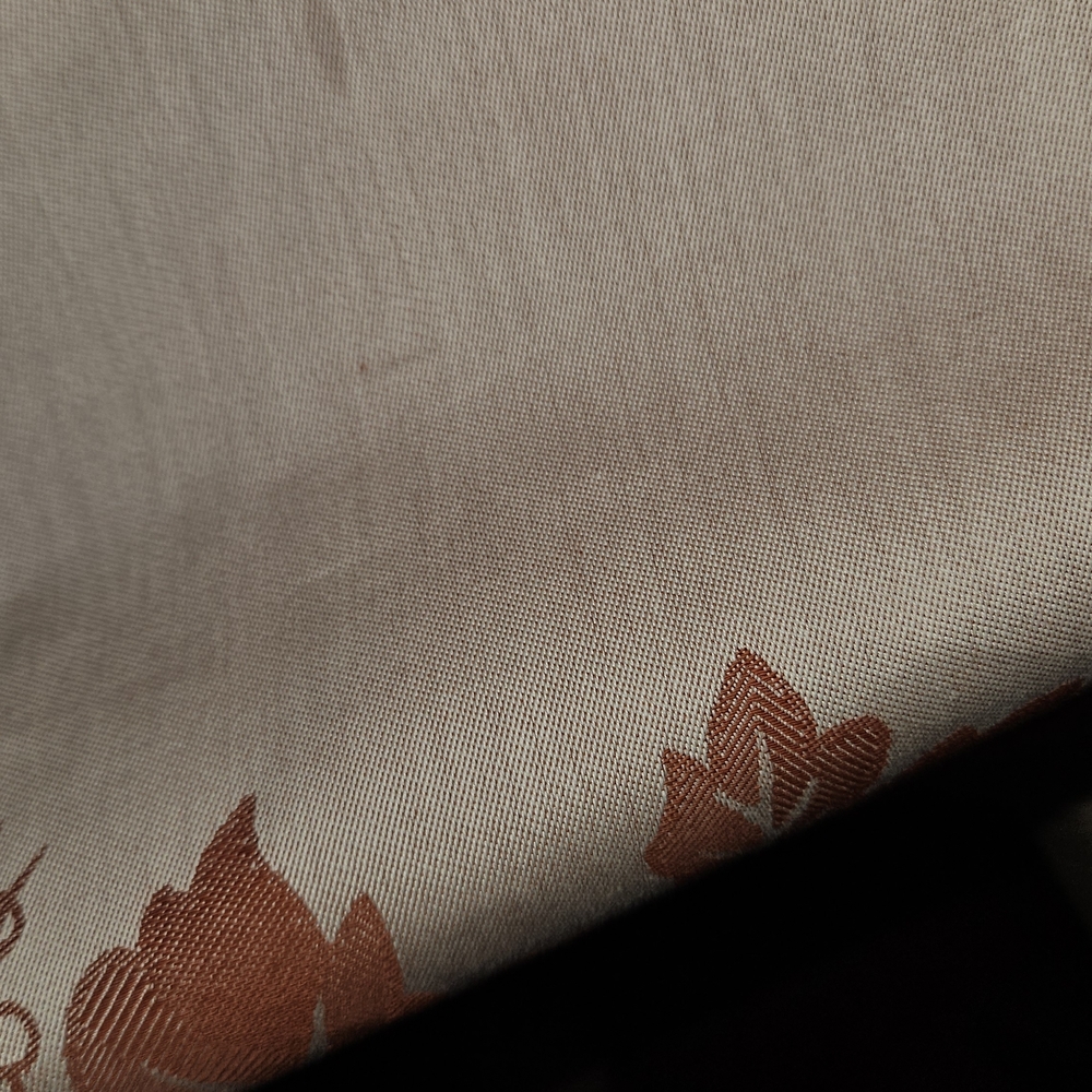 Williams Sonoma Floral Tablecloth Orange and Brown 70×126 Inches - Picture 4 of 7